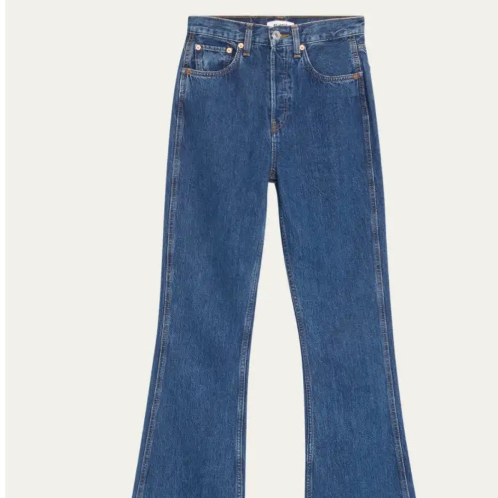 Re/Done Blue Wide Leg Jeans